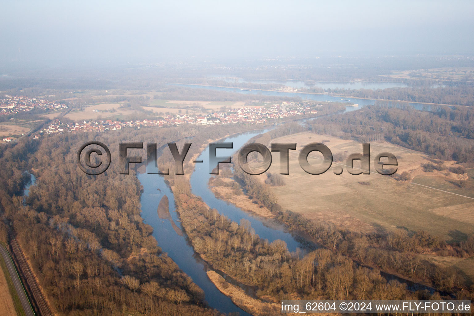 Munchhausen in the state Bas-Rhin, France seen from a drone