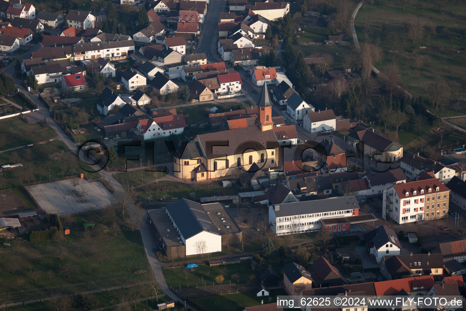 Aerial photograpy of Steinmauern in the state Baden-Wuerttemberg, Germany