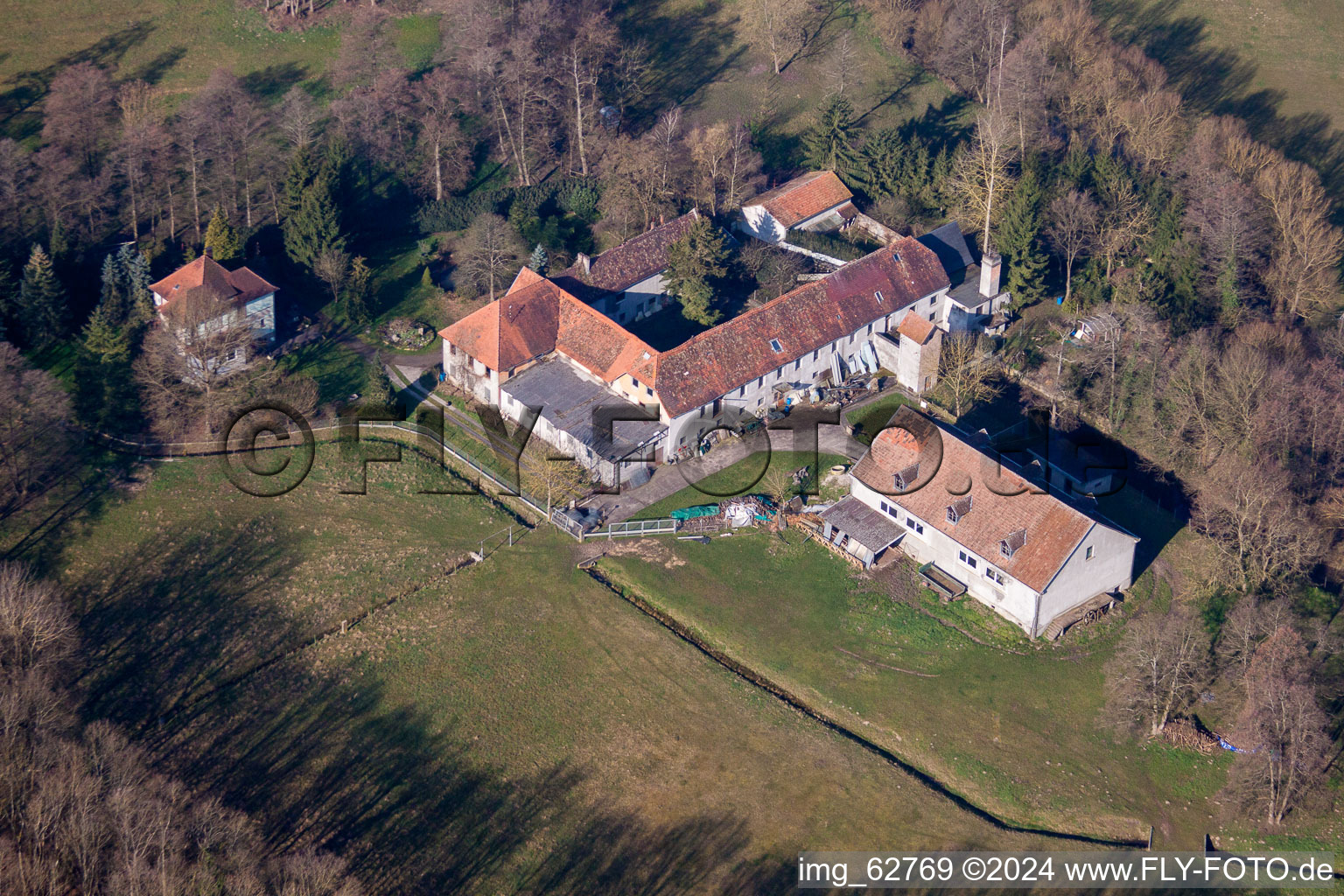 Aerial photograpy of Surbourg in the state Bas-Rhin, France