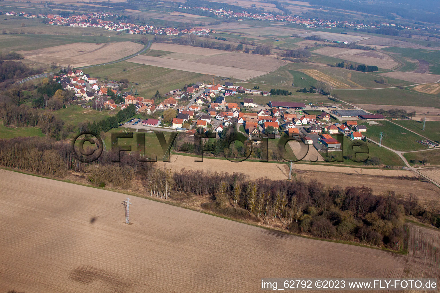 Hinterfeld in Eschbach in the state Bas-Rhin, France