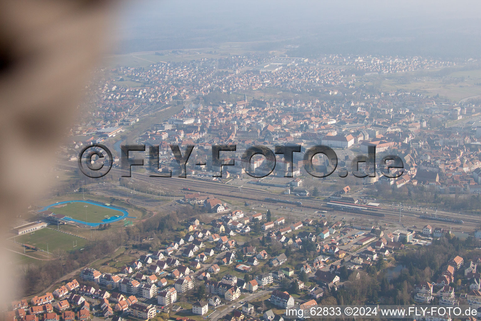 Drone image of Haguenau in the state Bas-Rhin, France