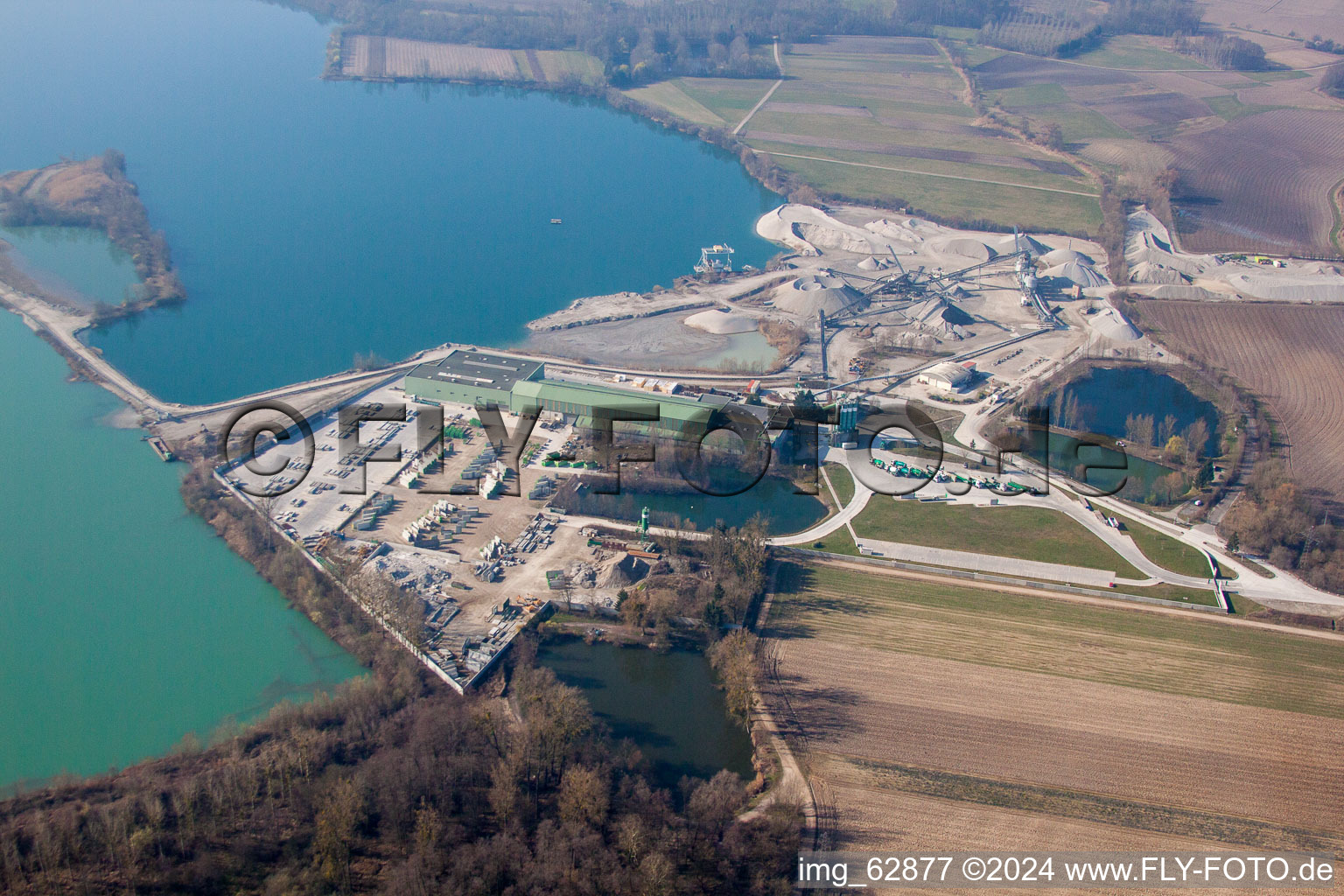 Drone image of Bischwiller in the state Bas-Rhin, France