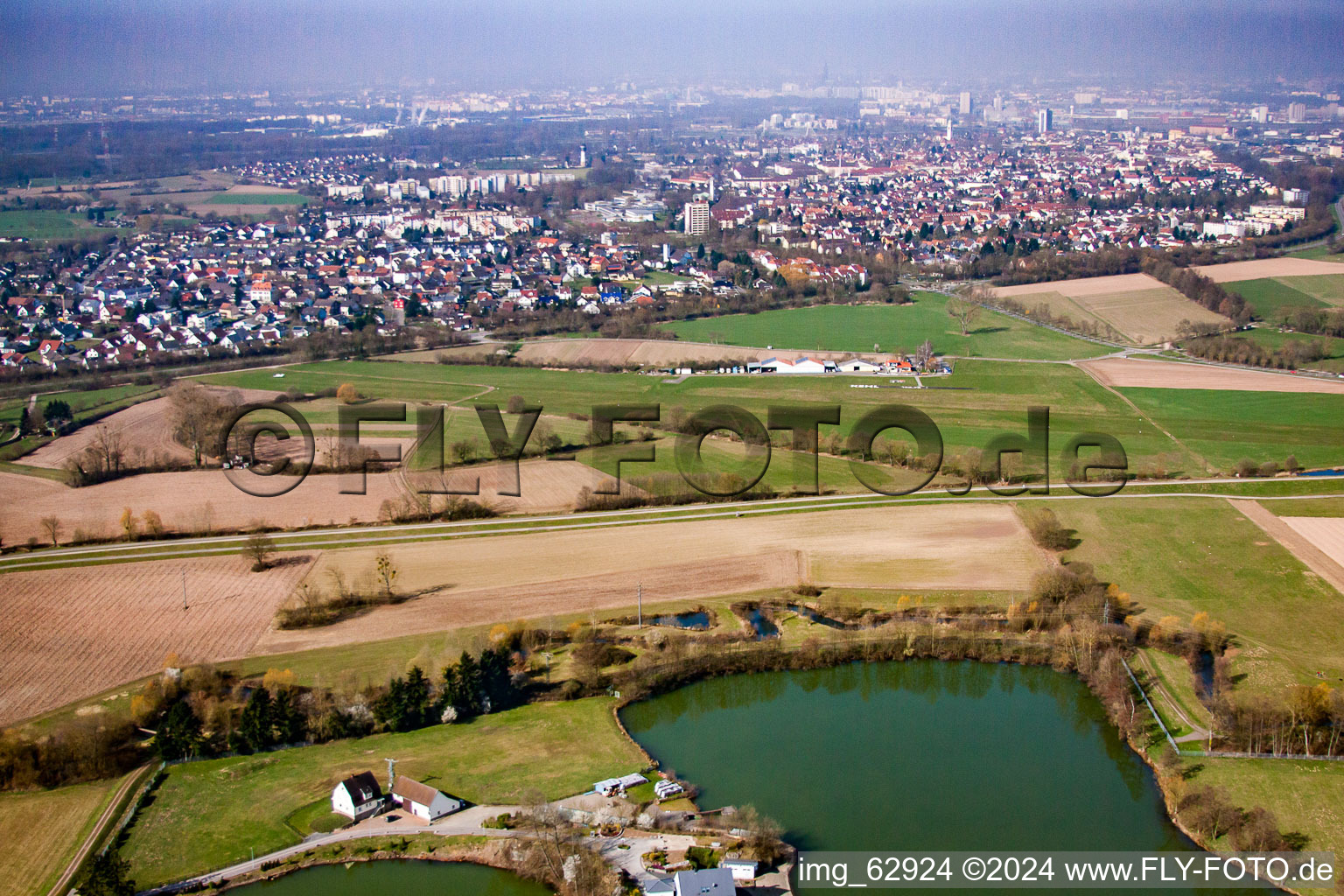 Airport in the district Sundheim in Kehl in the state Baden-Wuerttemberg, Germany