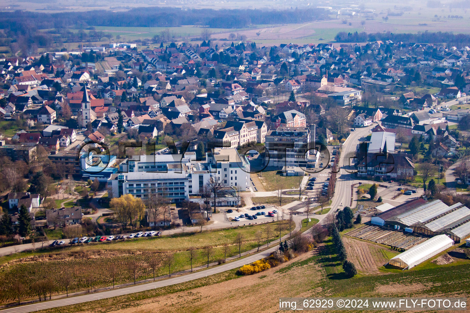 Epilepsy Center Kork in the district Kork in Kehl in the state Baden-Wuerttemberg, Germany out of the air