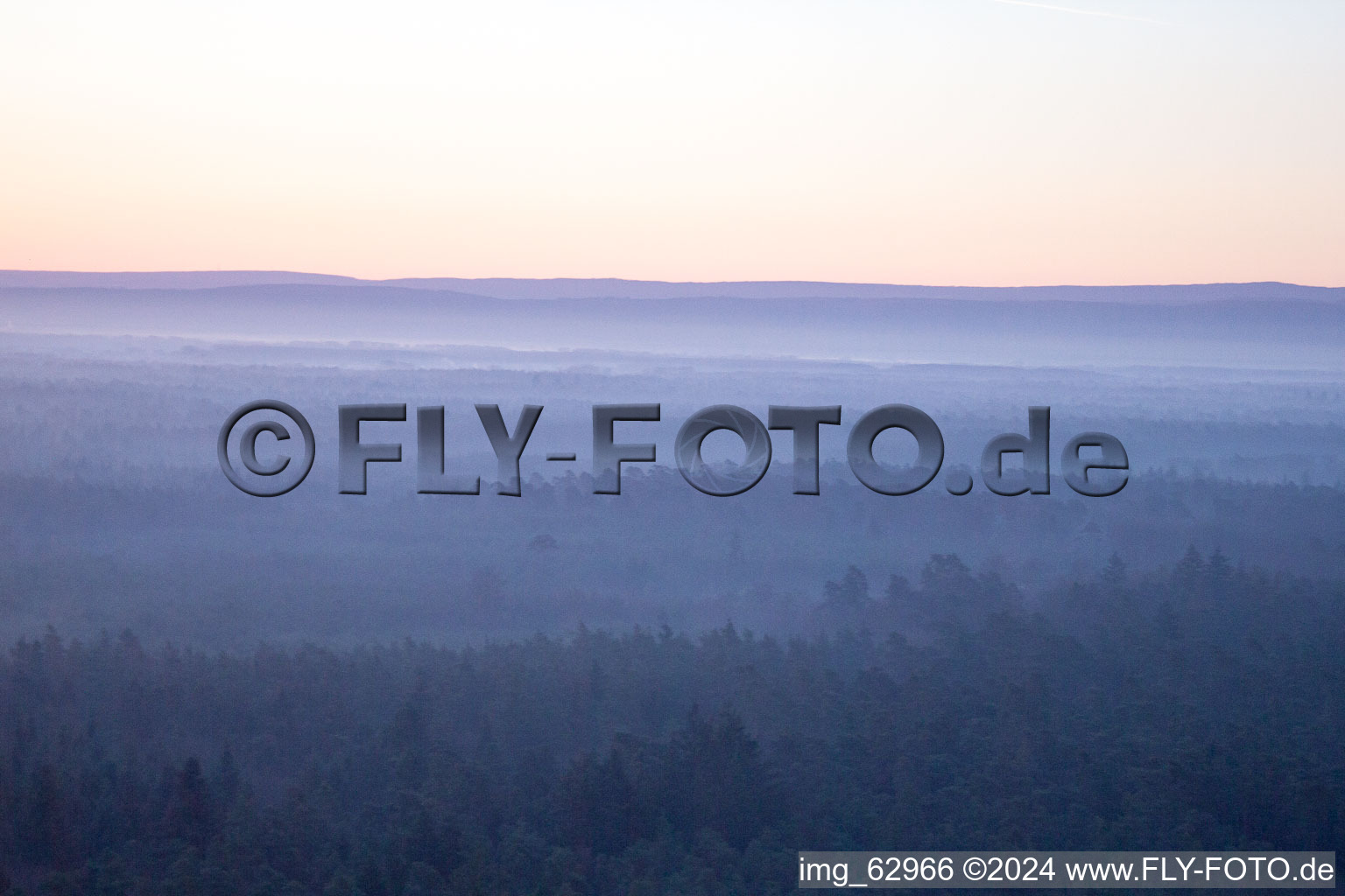 Otterbach Valley in Minfeld in the state Rhineland-Palatinate, Germany seen from a drone