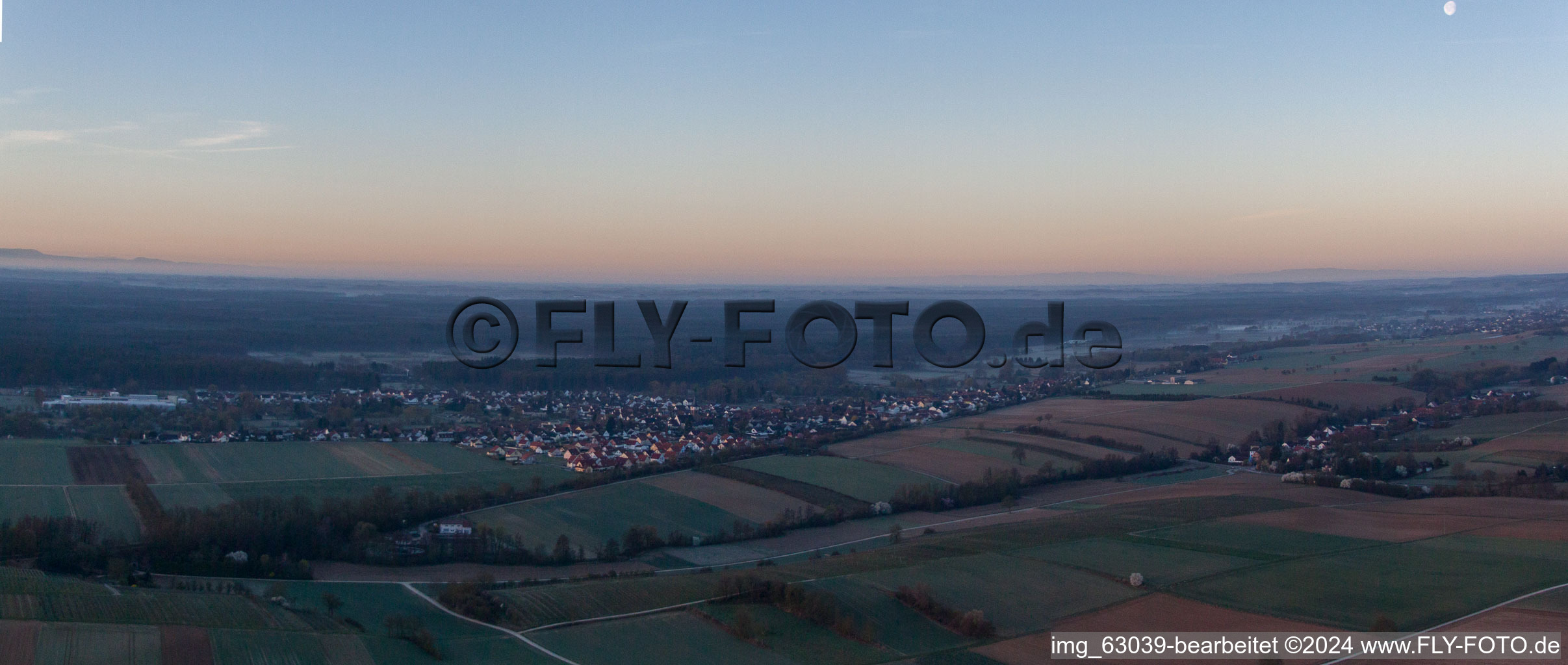 District Schaidt in Wörth am Rhein in the state Rhineland-Palatinate, Germany from the drone perspective