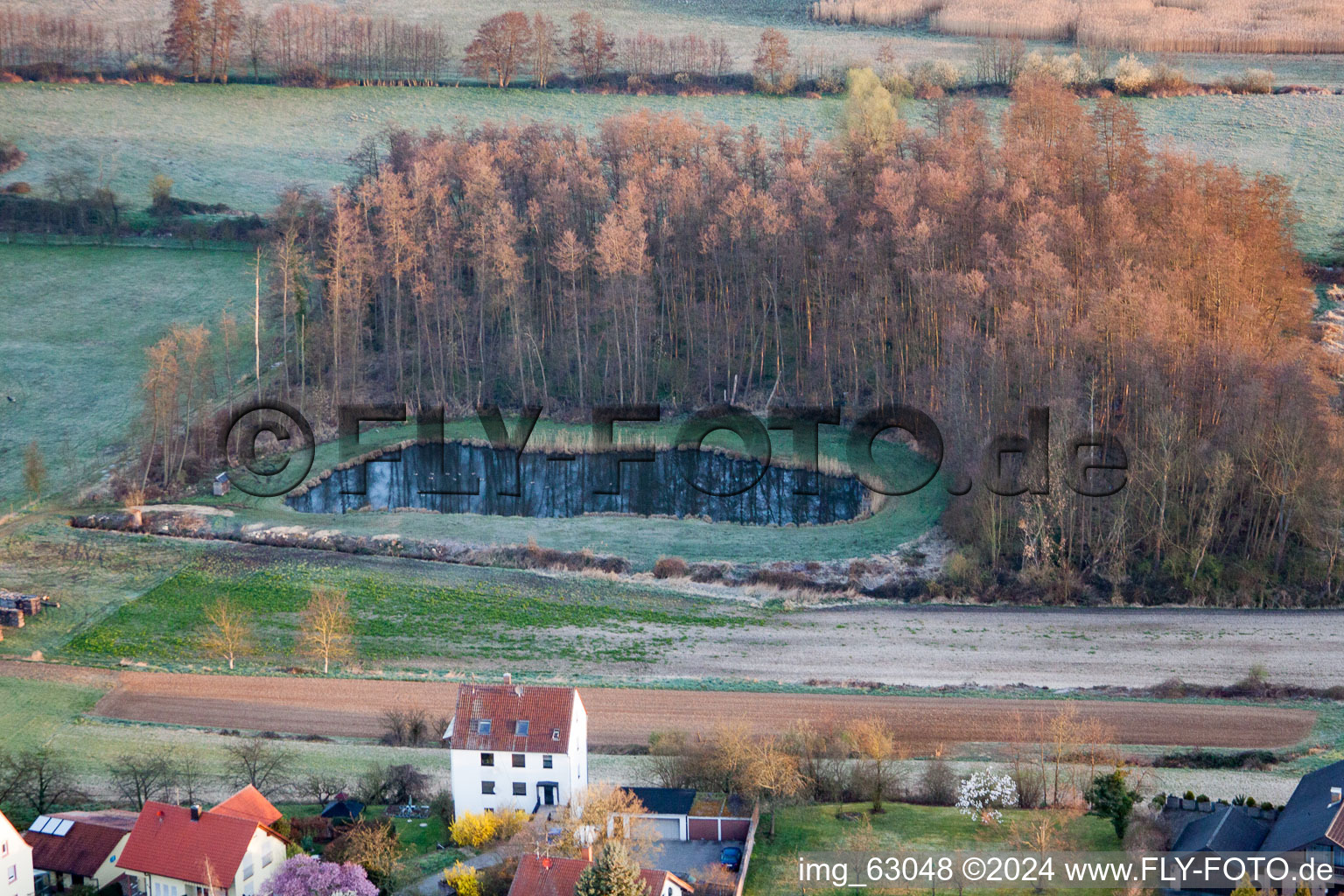 Hergersweiler in the state Rhineland-Palatinate, Germany viewn from the air