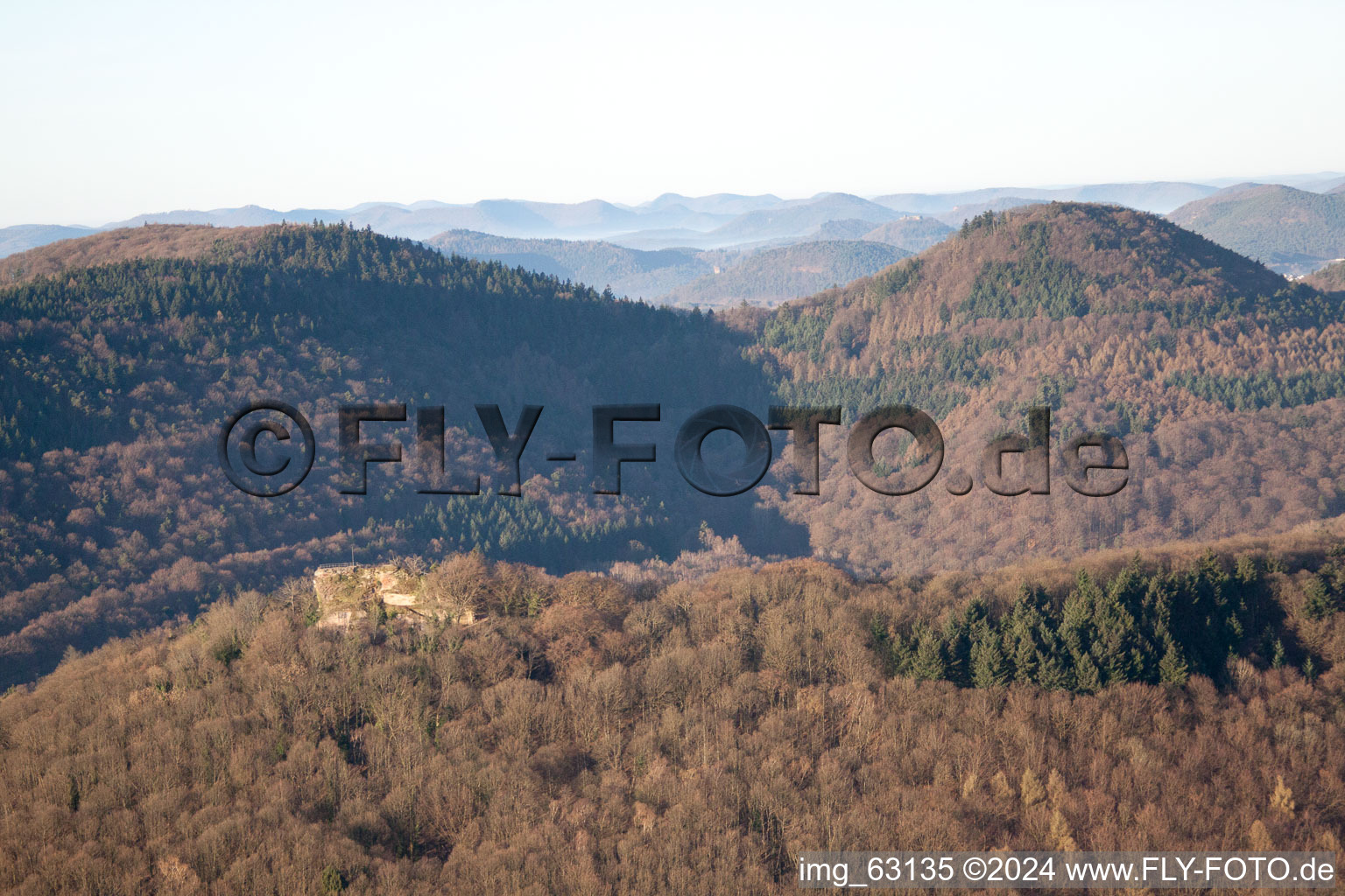 Aerial photograpy of Ranschbach in the state Rhineland-Palatinate, Germany