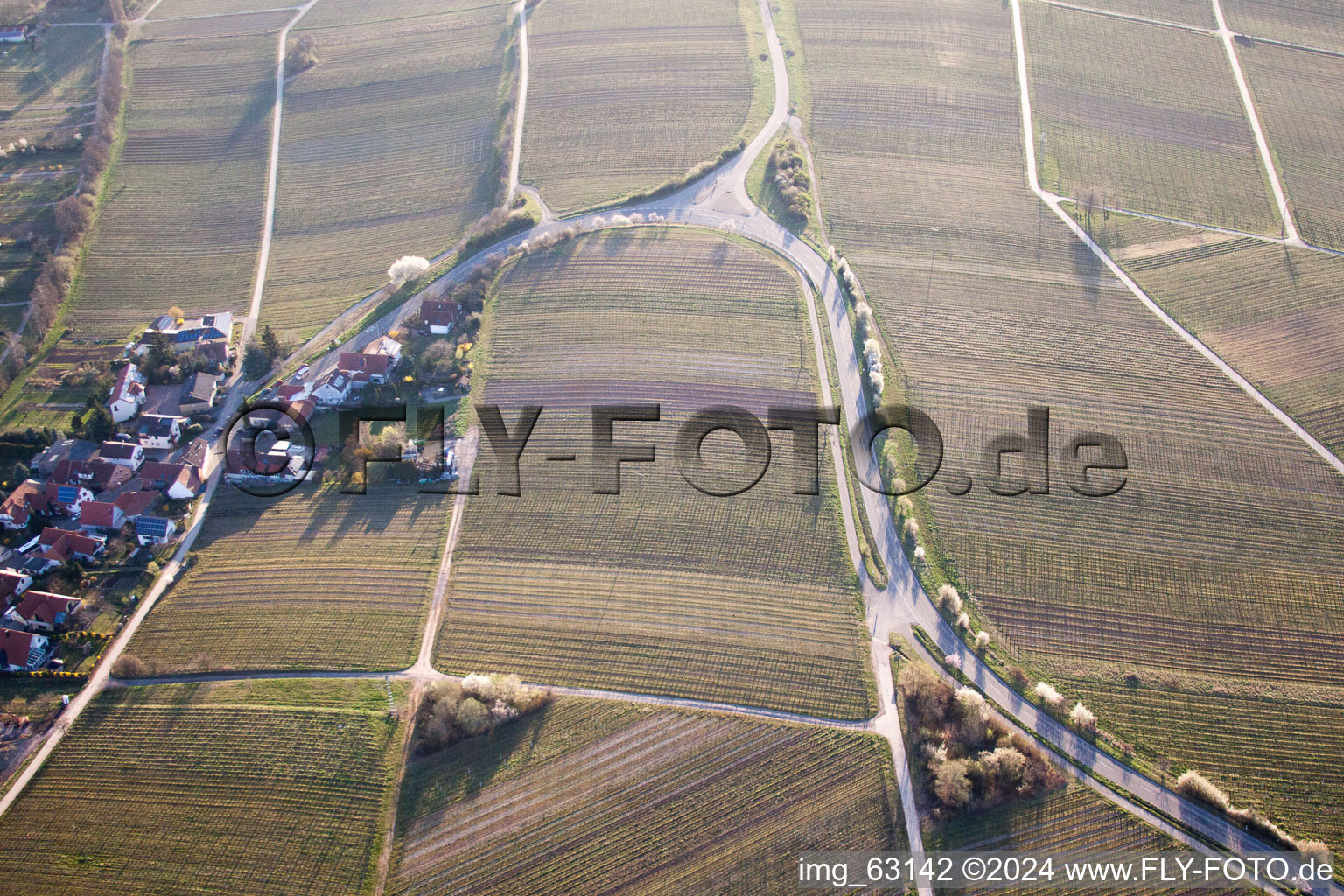 Ranschbach in the state Rhineland-Palatinate, Germany from above