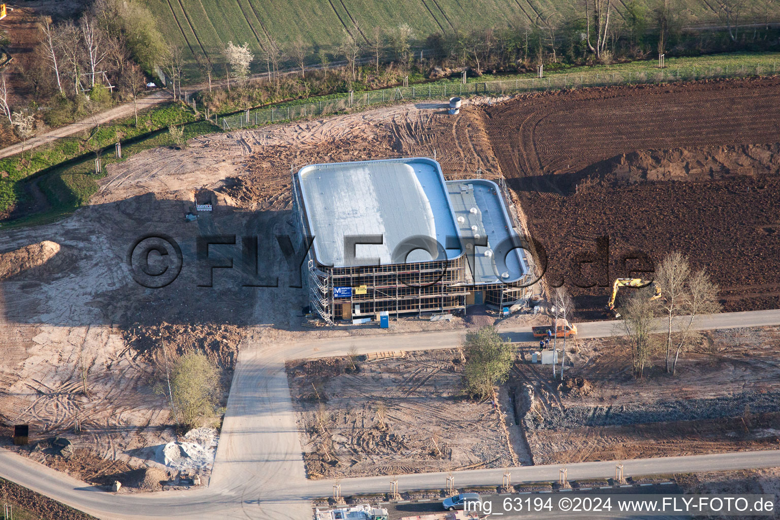 Aerial photograpy of Landau in der Pfalz in the state Rhineland-Palatinate, Germany