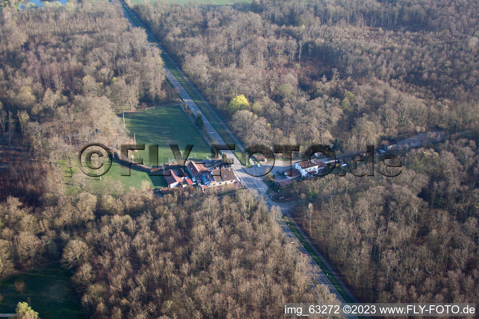 Golf Club Dreihof in Essingen in the state Rhineland-Palatinate, Germany out of the air