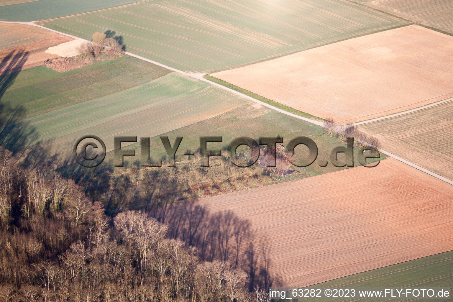 Golf Club Dreihof in Essingen in the state Rhineland-Palatinate, Germany from a drone