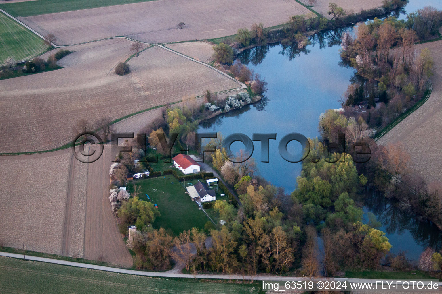 Neupotz in the state Rhineland-Palatinate, Germany out of the air