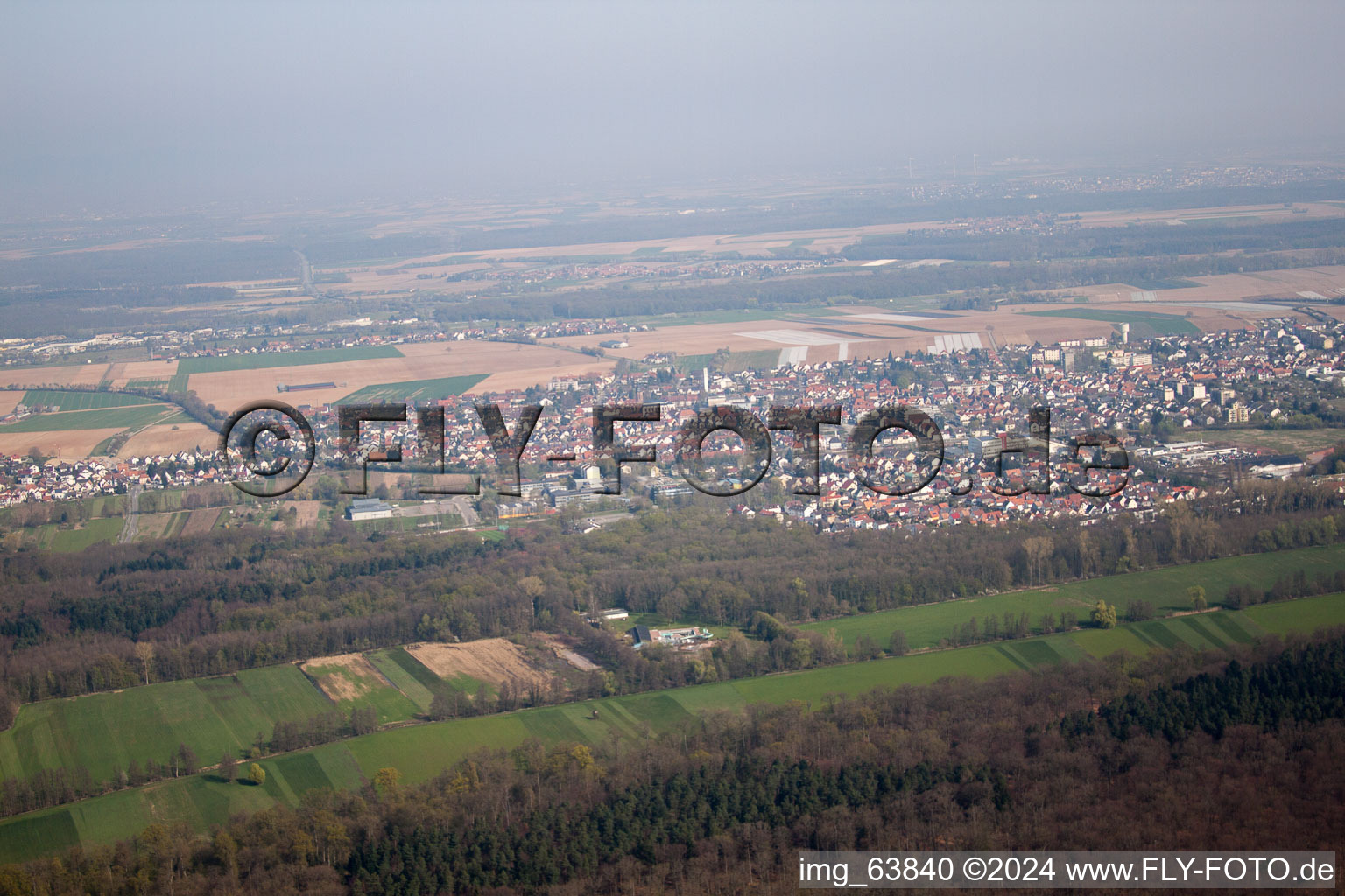 Kandel in the state Rhineland-Palatinate, Germany out of the air