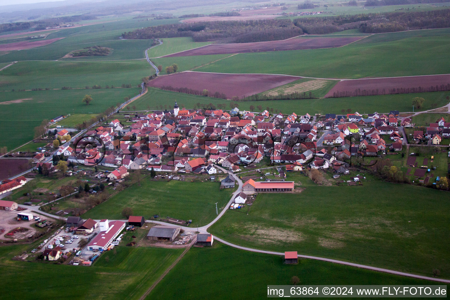 Gompertshausen in the state Thuringia, Germany