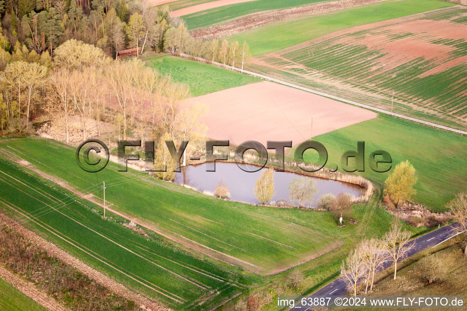 District Breitensee in Herbstadt in the state Bavaria, Germany