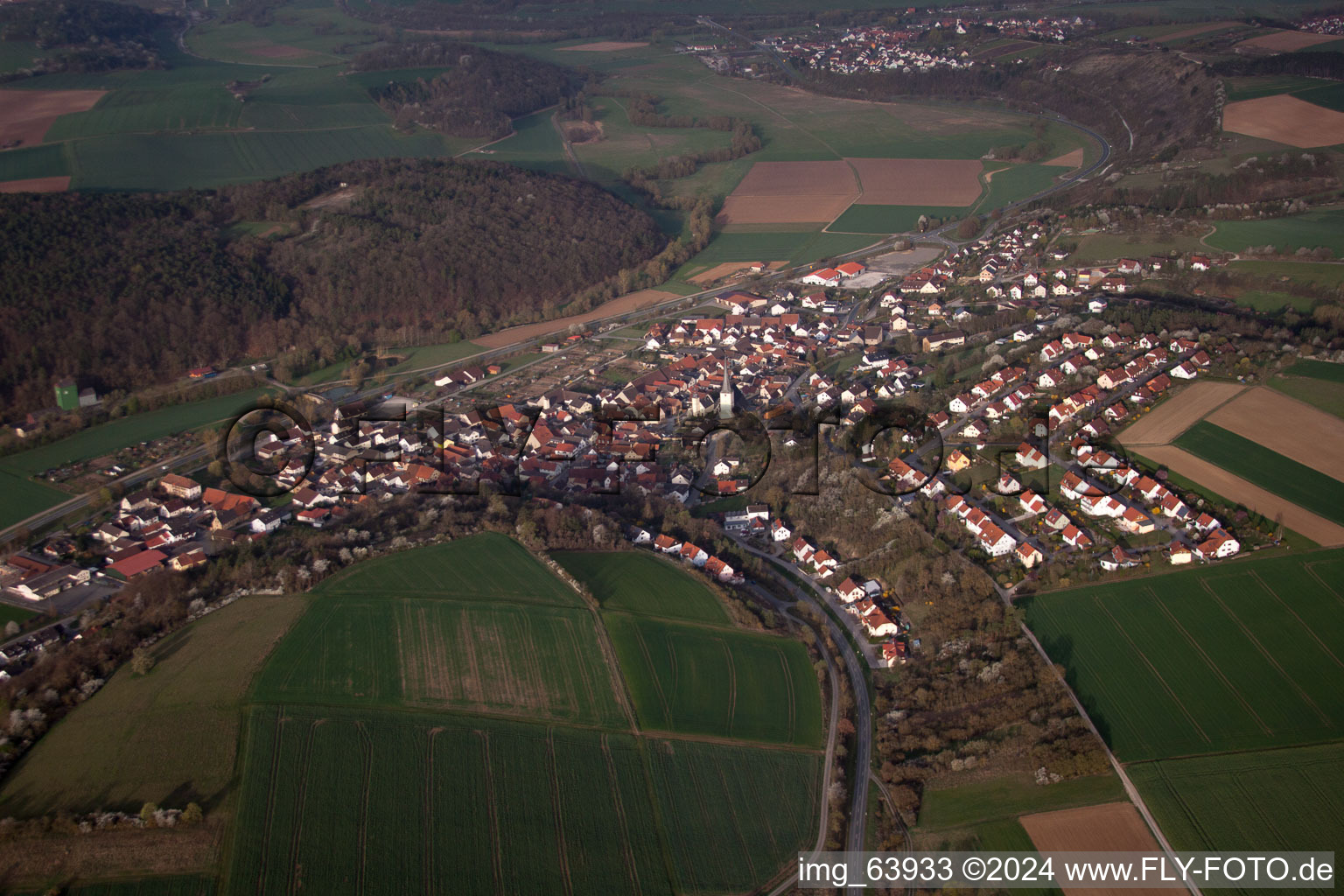 Hollstadt in the state Bavaria, Germany