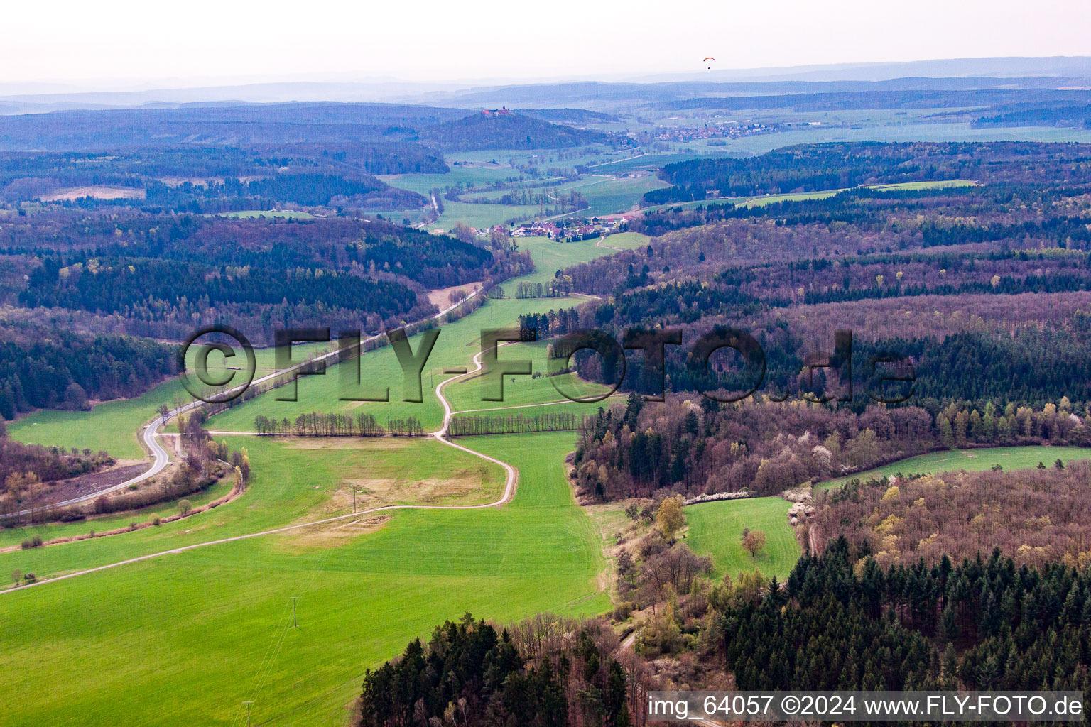 Meadows in the grave field in the district Seidingstadt in Straufhain in the state Thuringia, Germany