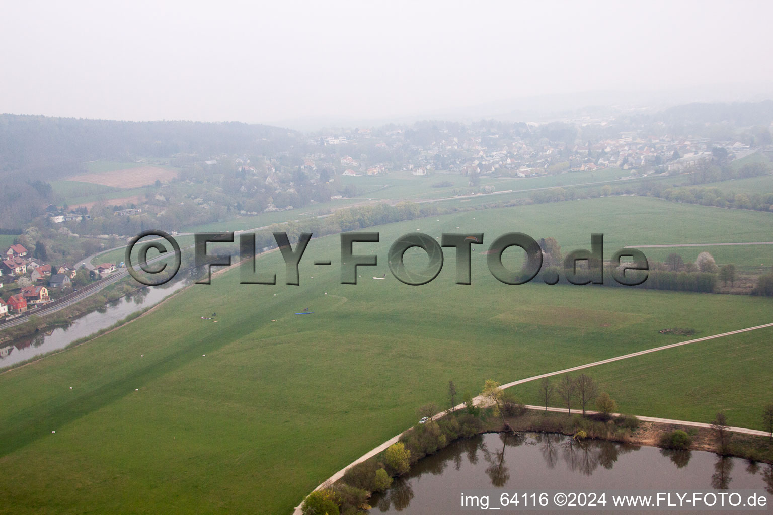 Gliding site in Lichtenfels in the state Bavaria, Germany