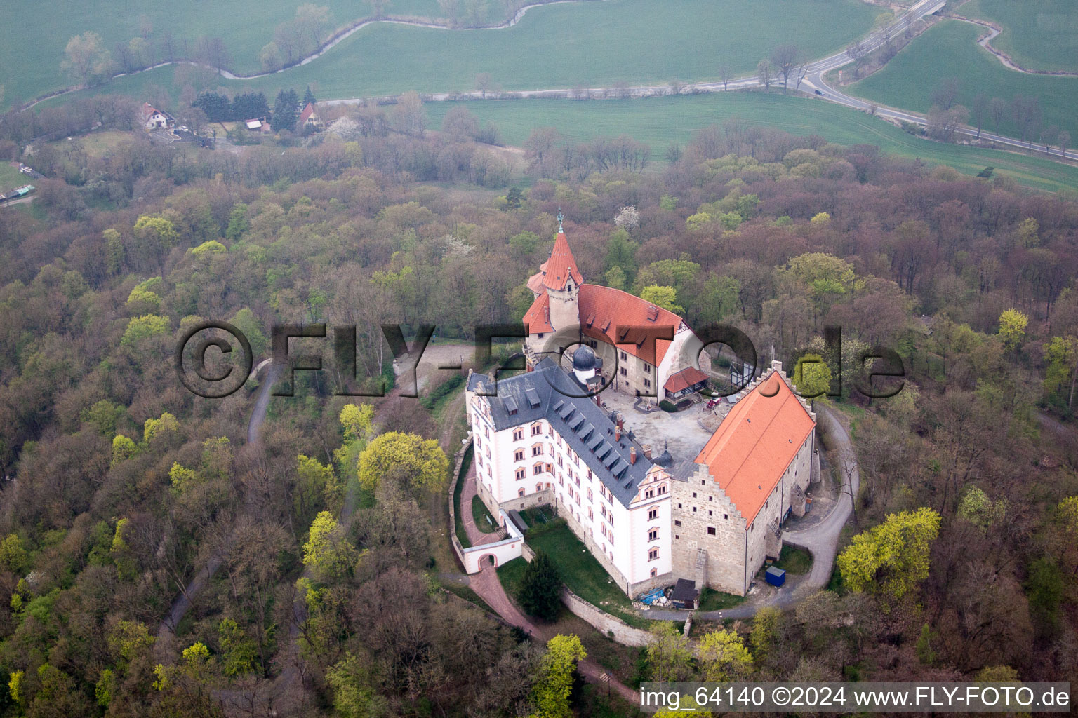 Castle of the fortress Heldburg in Bad Colberg-Heldburg in the state Thuringia