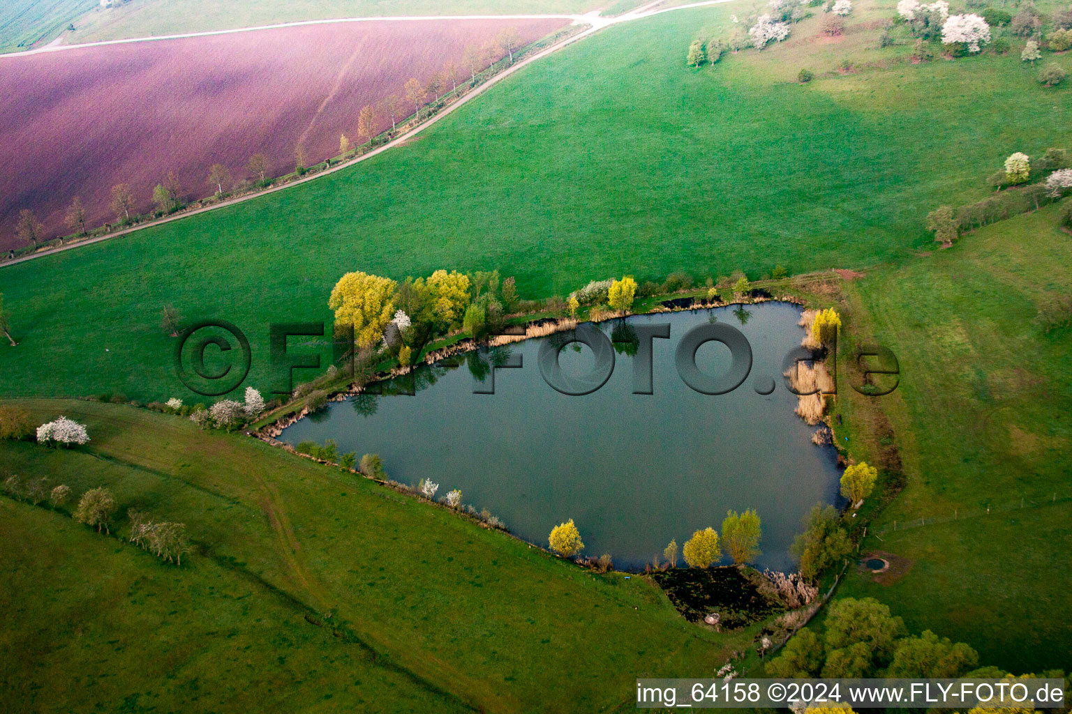 Aerial photograpy of Sulzdorf an der Lederhecke in the state Bavaria, Germany