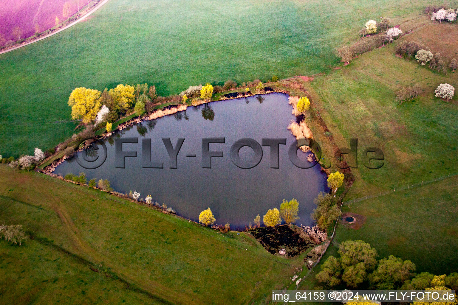 Oblique view of Sulzdorf an der Lederhecke in the state Bavaria, Germany