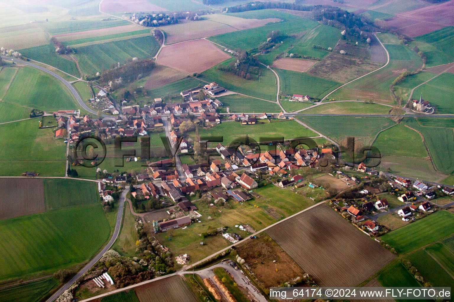 Sulzdorf an der Lederhecke in the state Bavaria, Germany out of the air