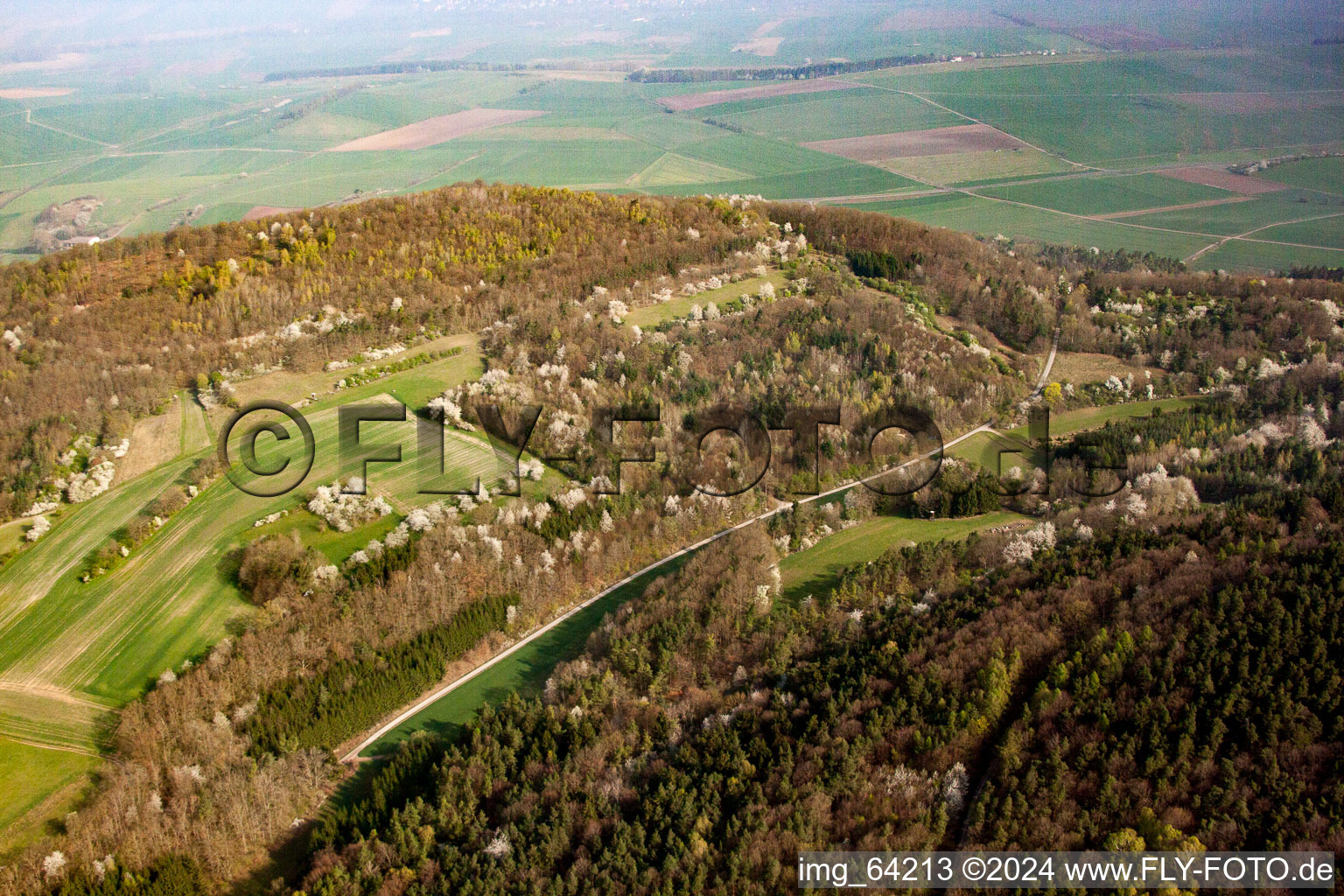 Aerial photograpy of Sulzdorf an der Lederhecke in the state Bavaria, Germany