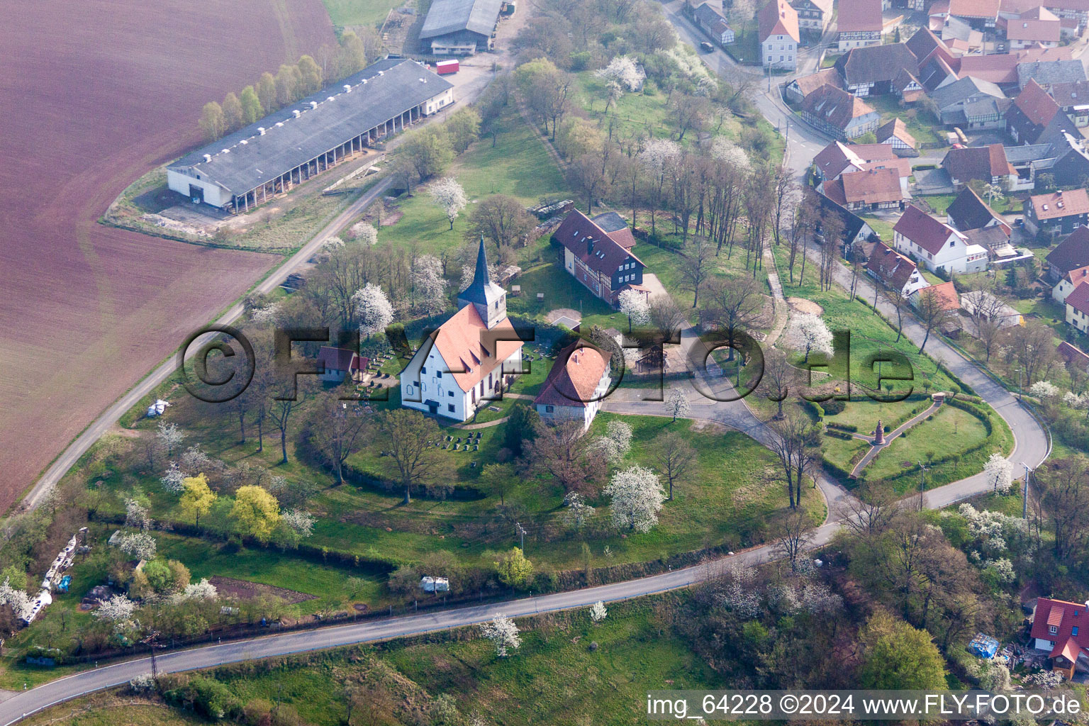 Church building in the district Rieth in Hellingen in the state Thuringia, Germany