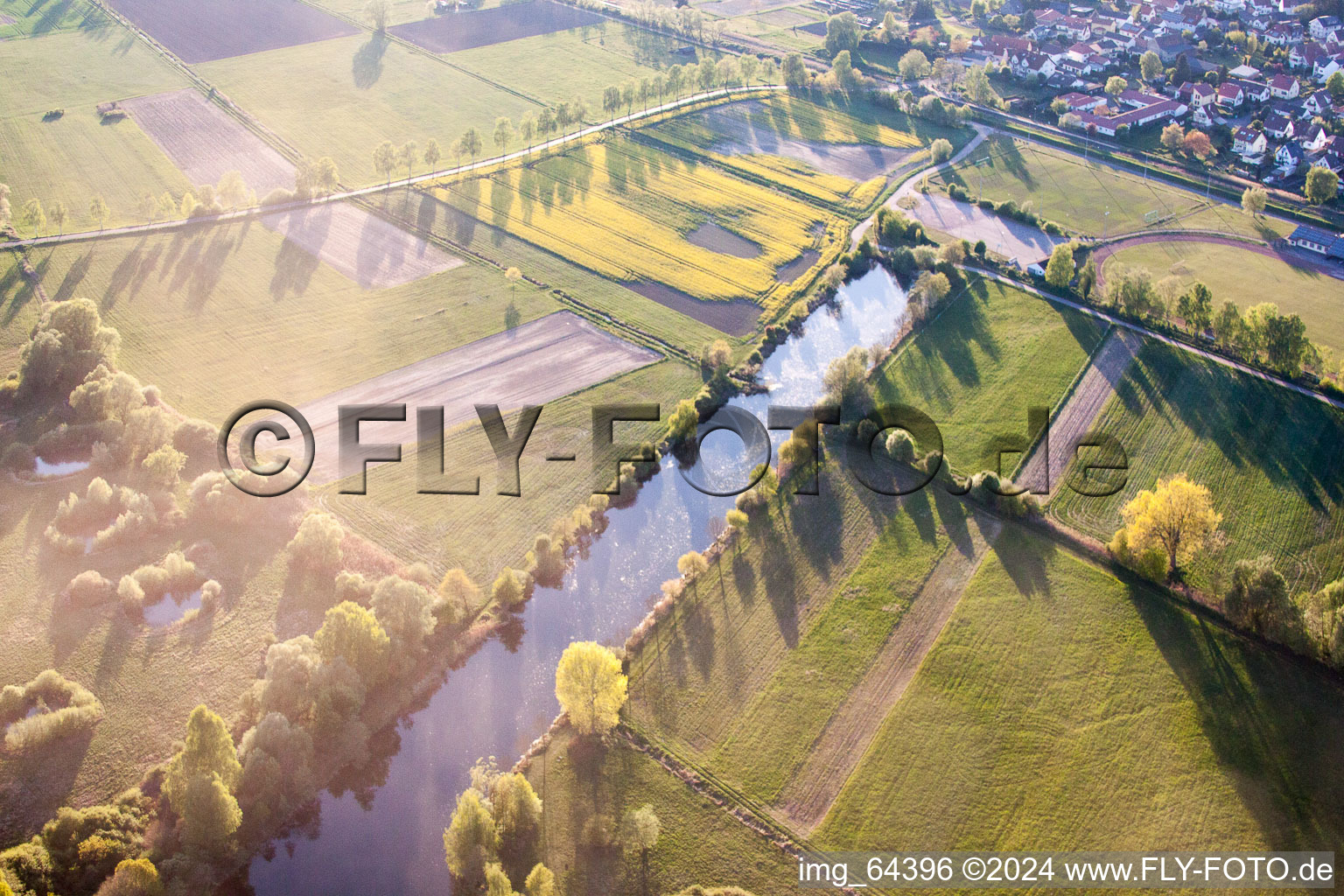 Steinfeld in the state Rhineland-Palatinate, Germany seen from above