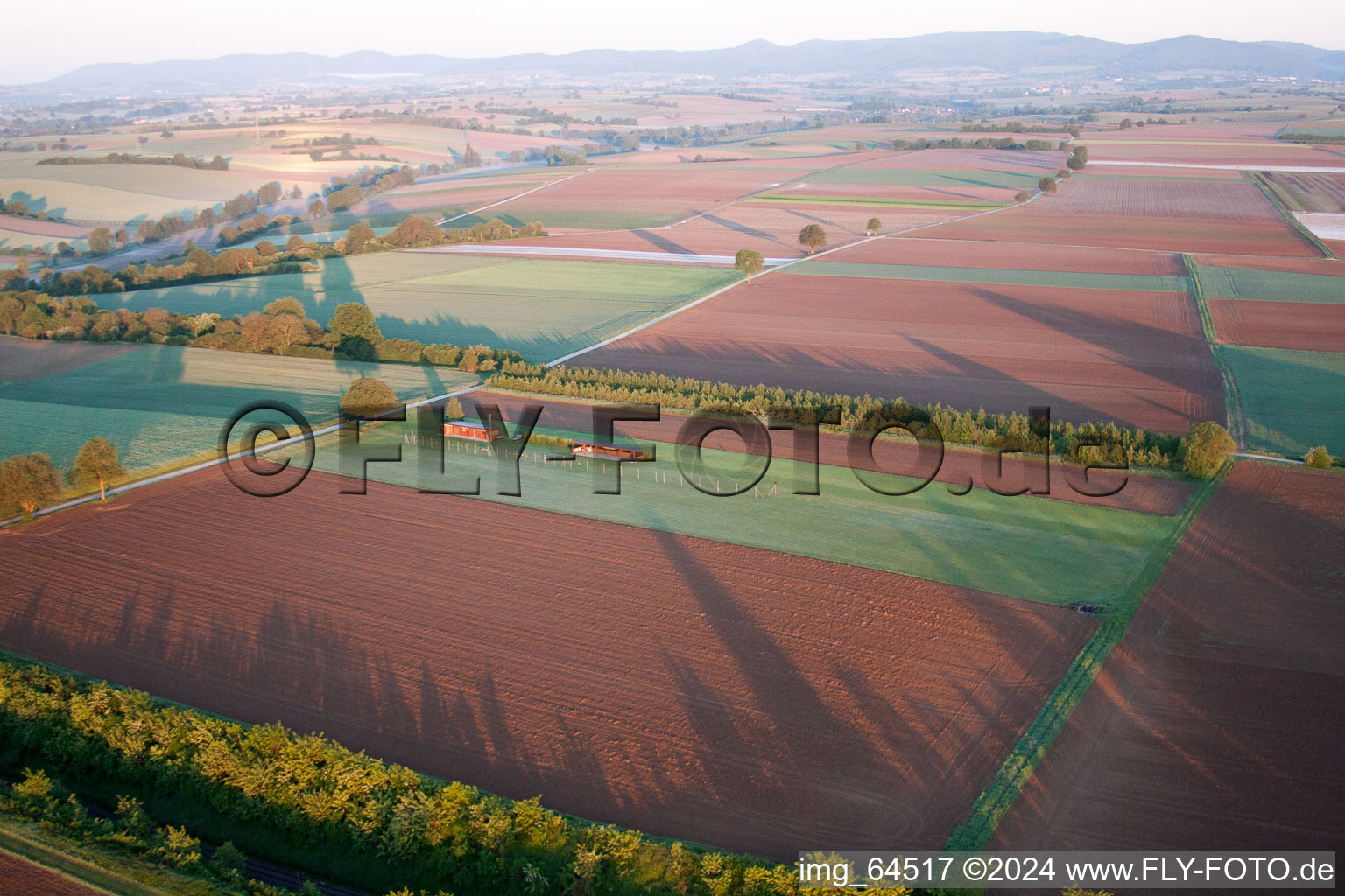 Oblique view of Model airfield in Freckenfeld in the state Rhineland-Palatinate, Germany