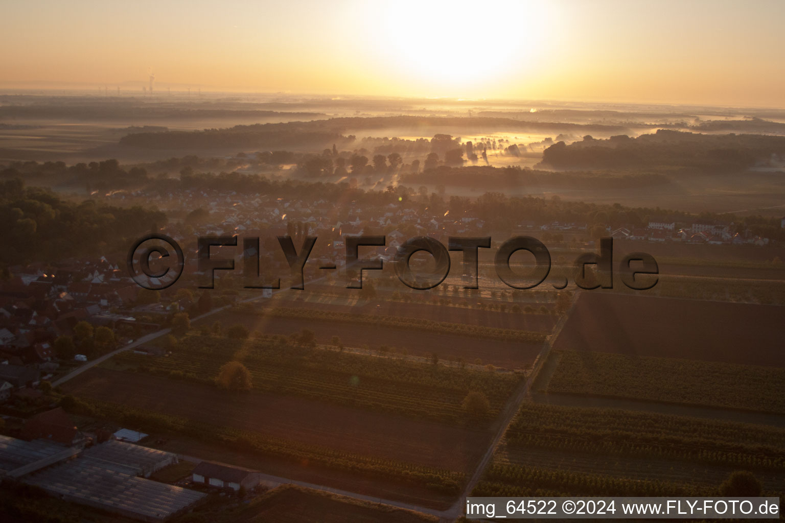 Winden in the state Rhineland-Palatinate, Germany from above