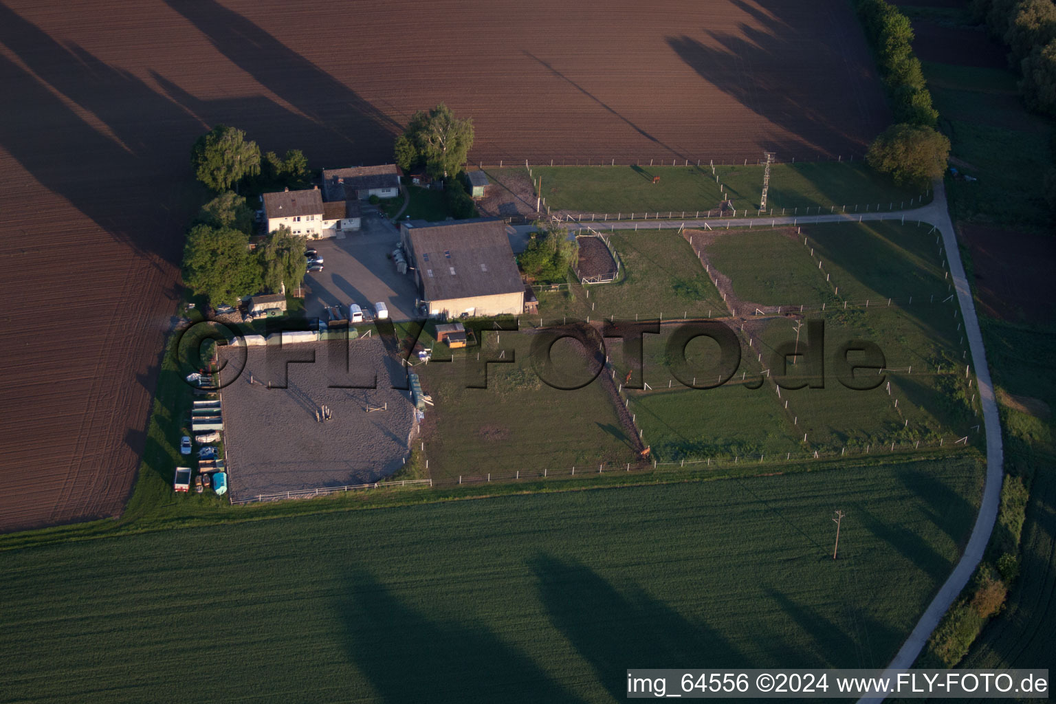 Impflingen in the state Rhineland-Palatinate, Germany from the plane