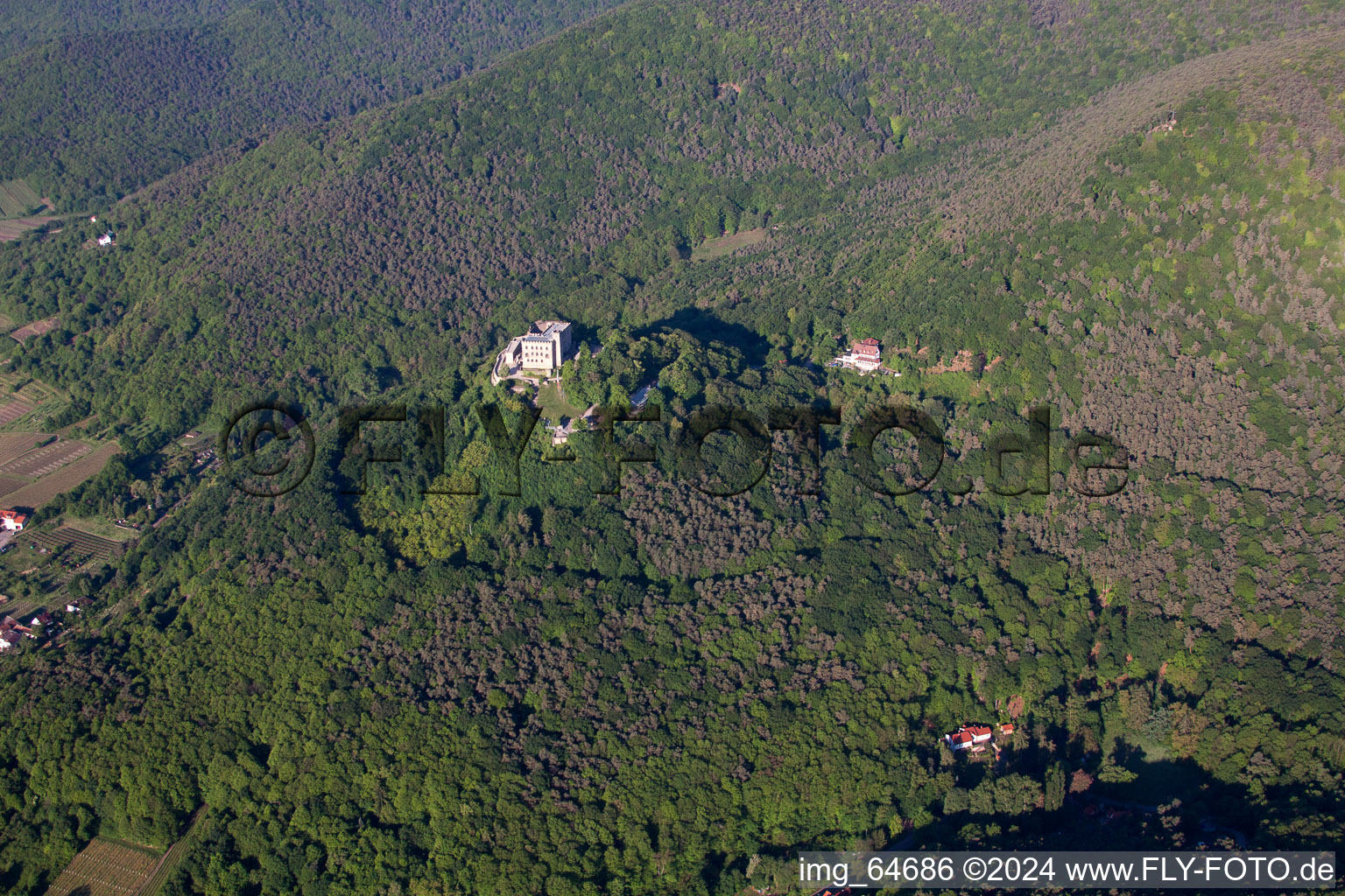 Drone image of District Diedesfeld in Neustadt an der Weinstraße in the state Rhineland-Palatinate, Germany