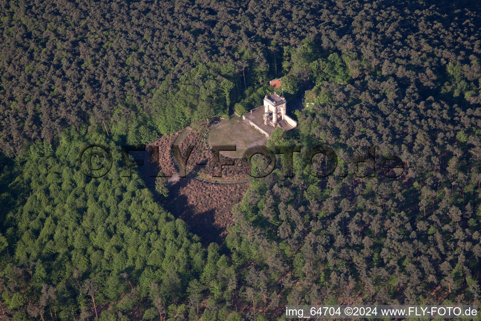 Drone image of Sankt Martin in the state Rhineland-Palatinate, Germany