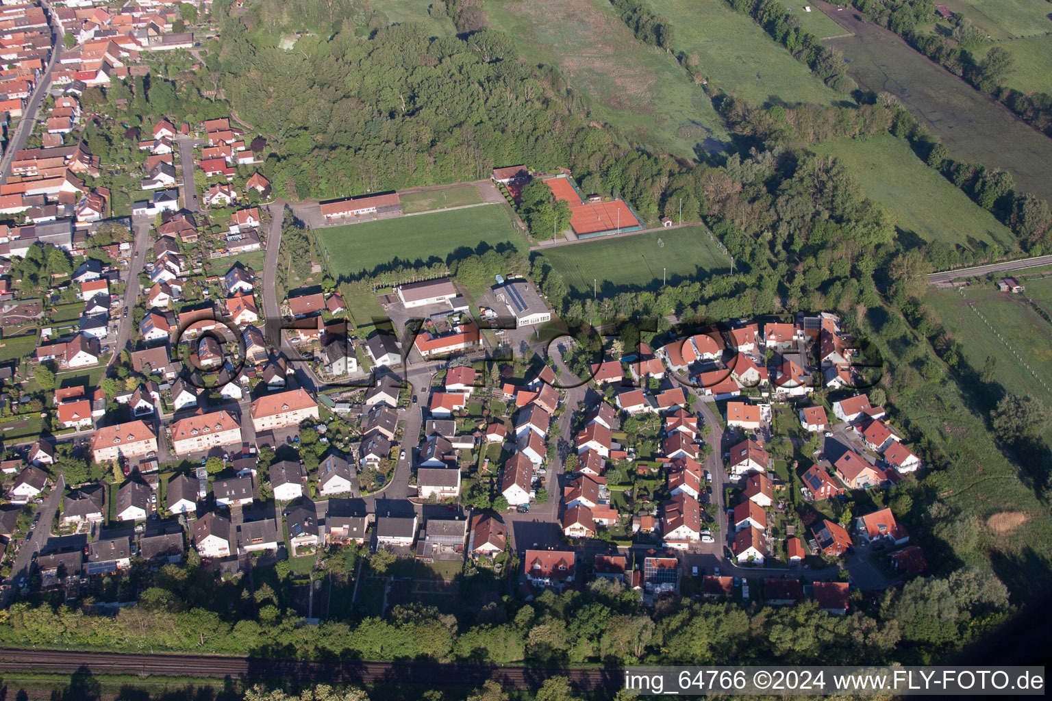 Winden in the state Rhineland-Palatinate, Germany from the drone perspective