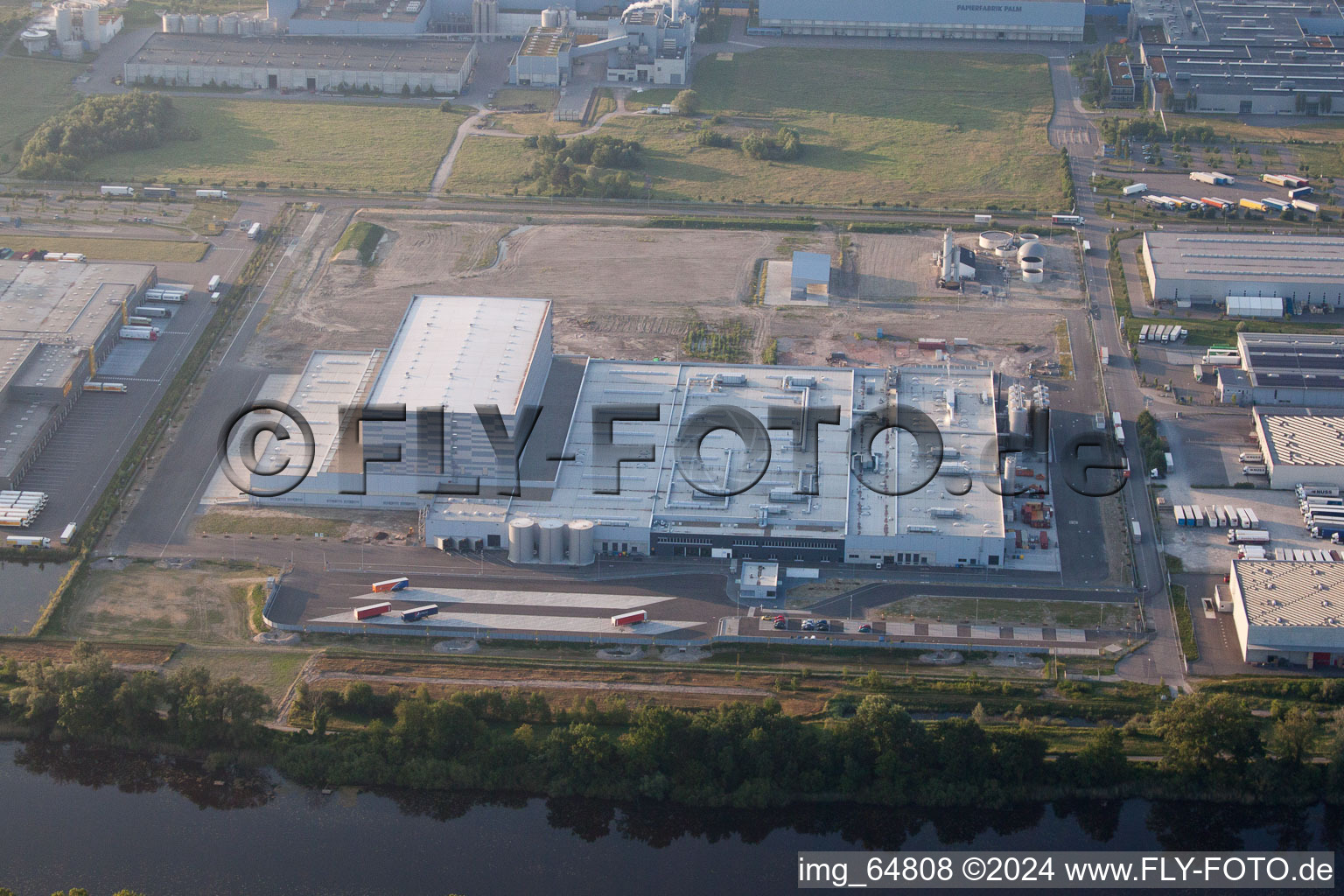 Oberwald Industrial Area, PEG in Wörth am Rhein in the state Rhineland-Palatinate, Germany out of the air