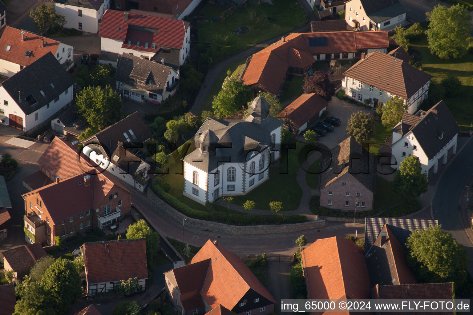 Church building in the village of in the district Daspe in Hehlen in the state Lower Saxony, Germany