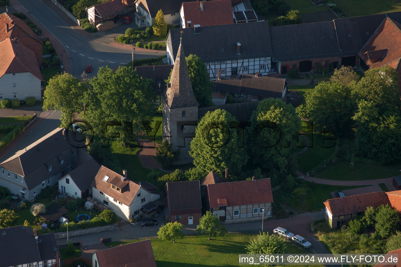 Church building in the village of in the district Hajen in Emmerthal in the state Lower Saxony, Germany