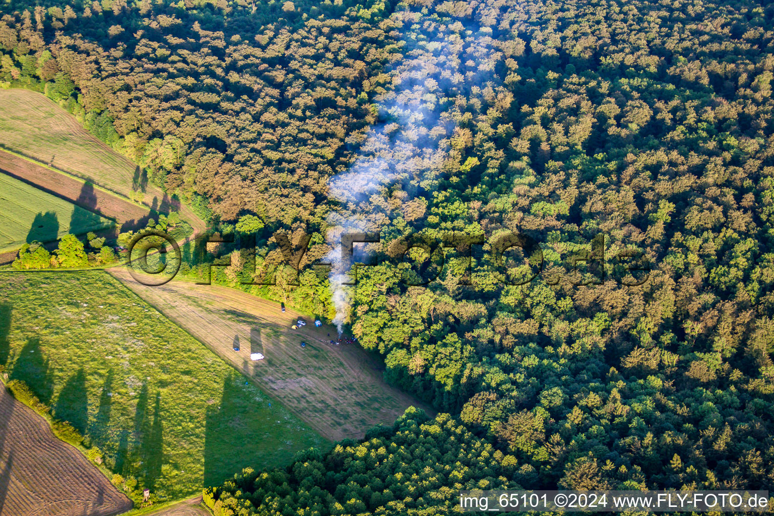 Aerial photograpy of Heinsen in the state Lower Saxony, Germany