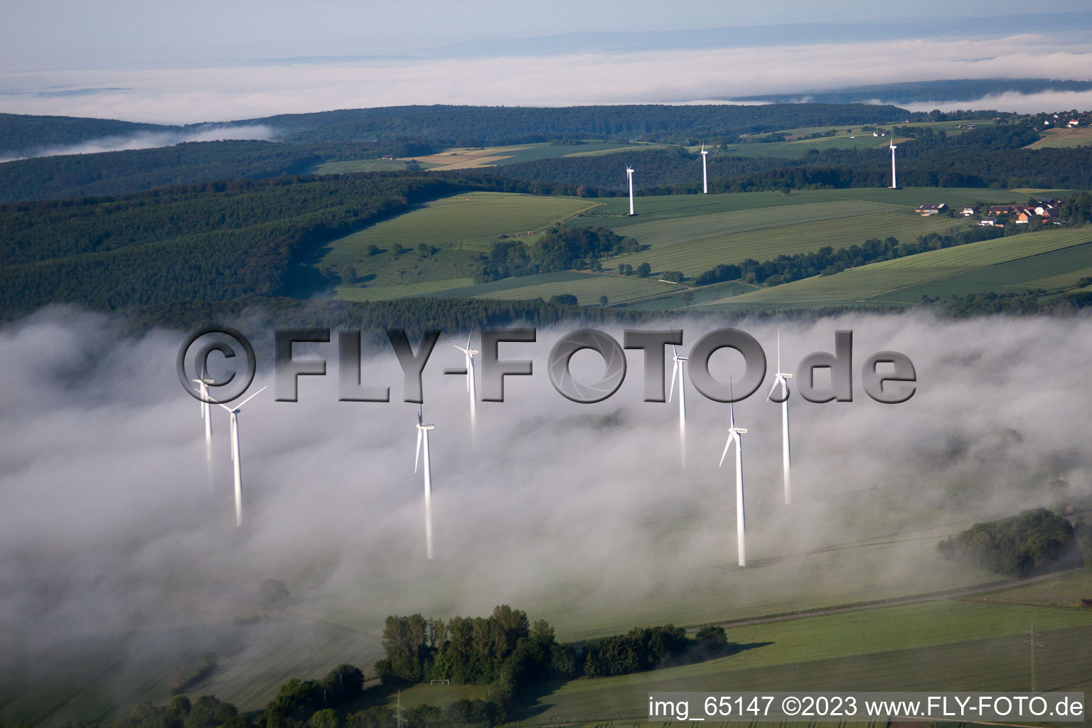Aerial photograpy of Fürstenau in the state North Rhine-Westphalia, Germany