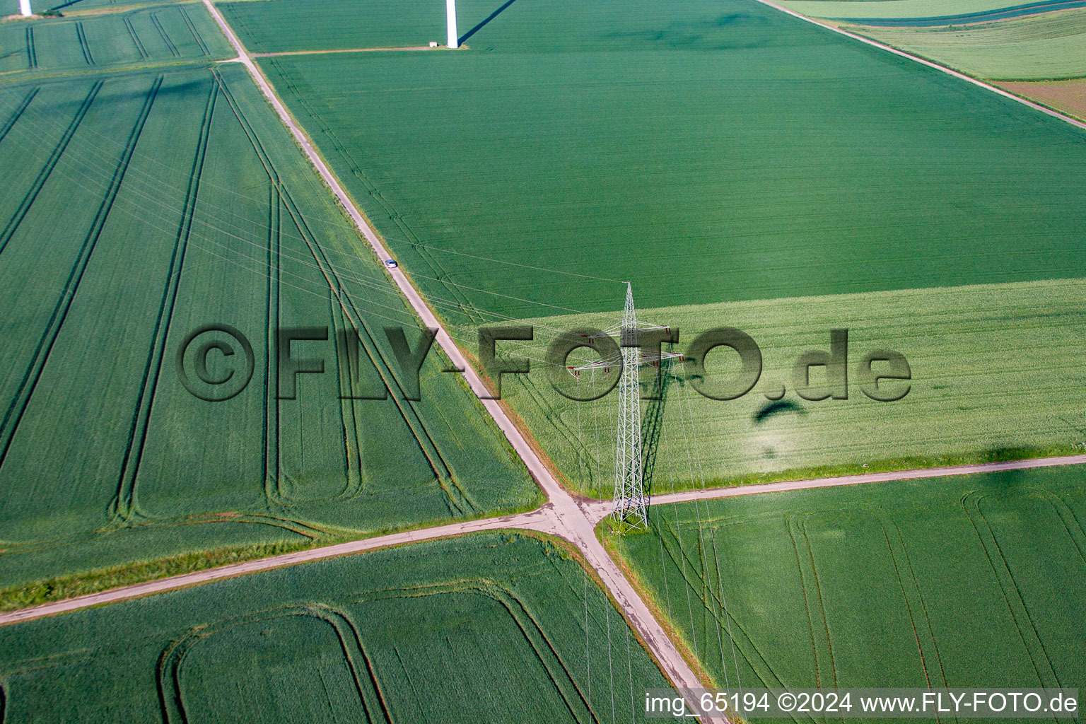 Aerial view of Bredenborn in the state North Rhine-Westphalia, Germany