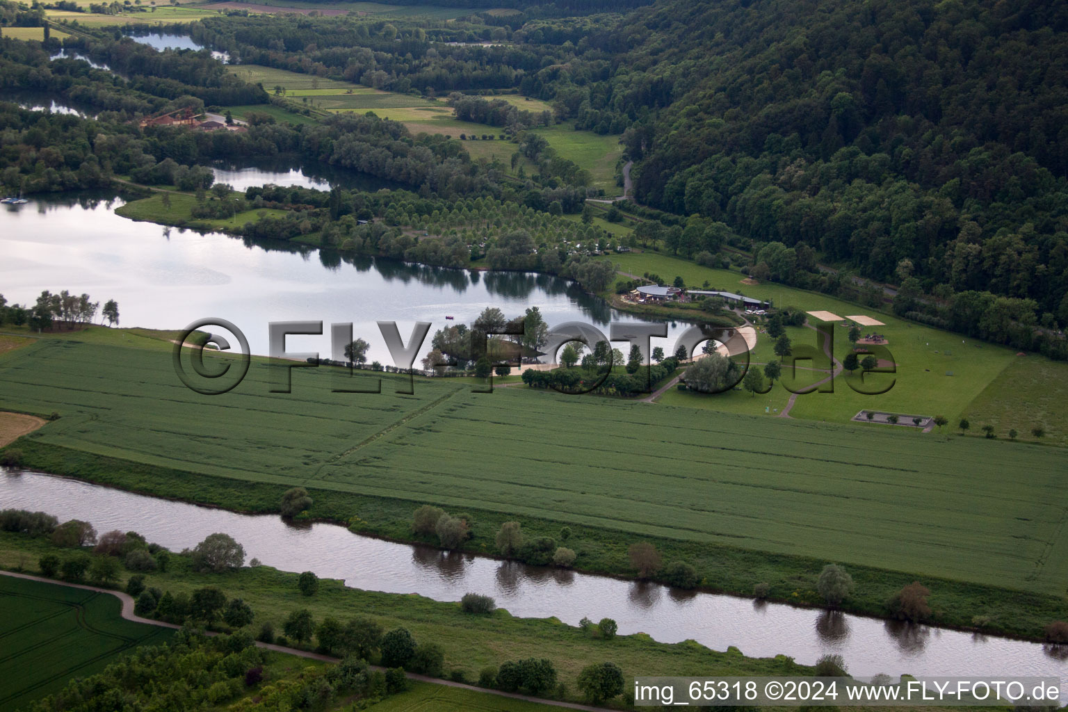 Oblique view of Höxter in the state North Rhine-Westphalia, Germany