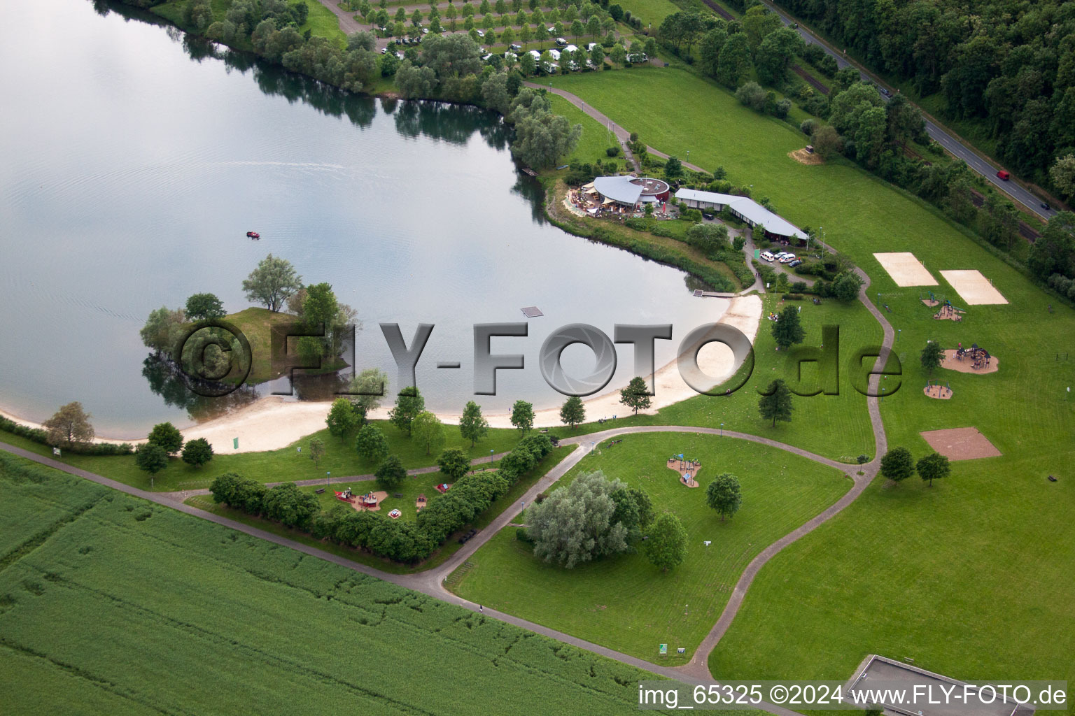 Höxter in the state North Rhine-Westphalia, Germany seen from above