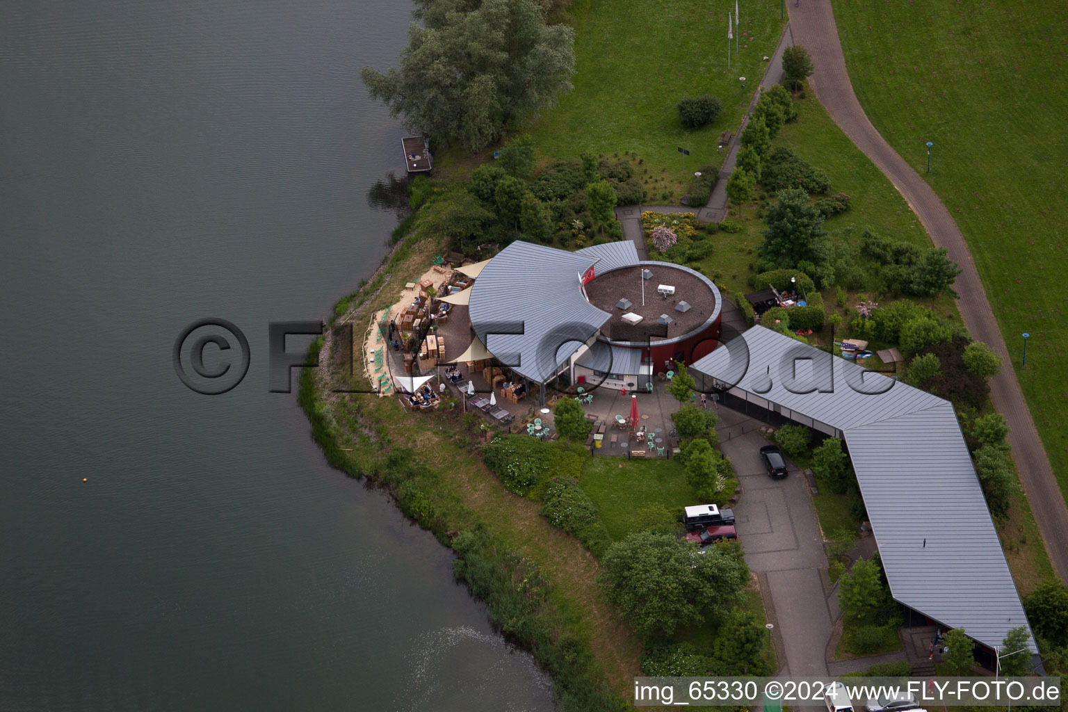 Drone recording of Höxter in the state North Rhine-Westphalia, Germany