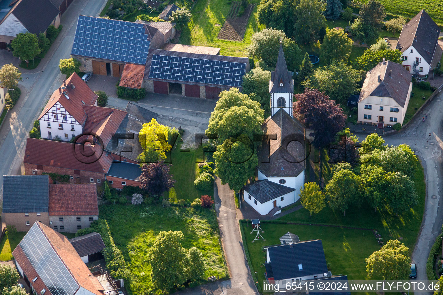 Church building St. Bartholomaeus-Kirche in Tietelsen in the state North Rhine-Westphalia, Germany