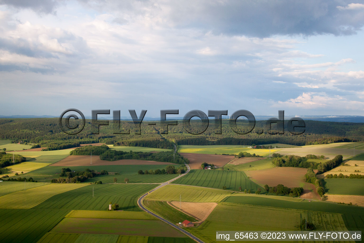 Brakel in the state North Rhine-Westphalia, Germany out of the air