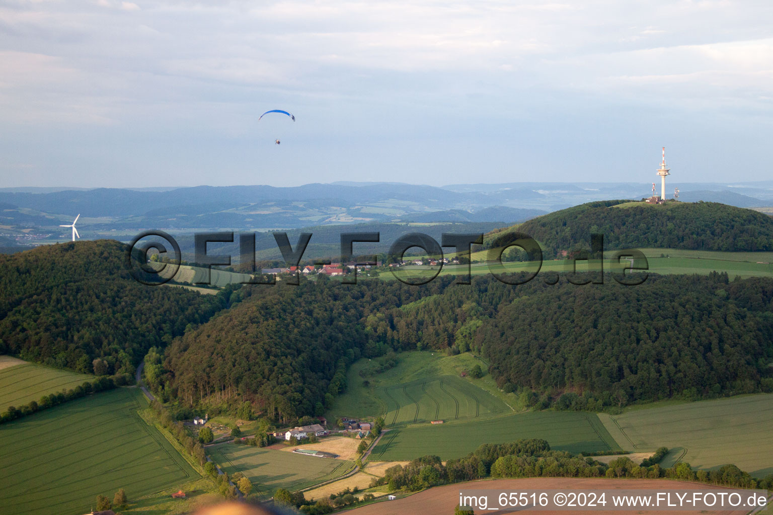 Köterberg in the state North Rhine-Westphalia, Germany out of the air