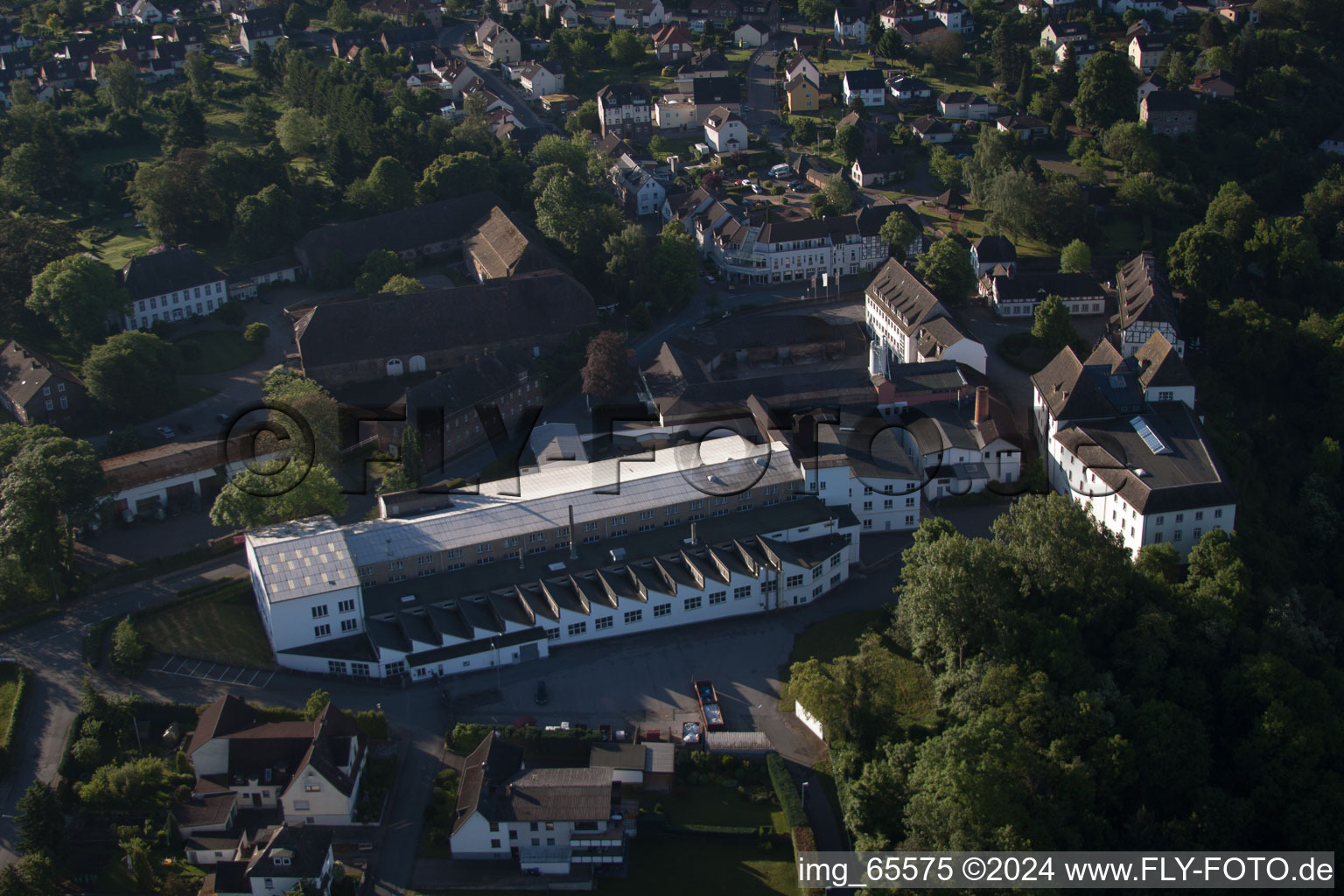 Fürstenberg in the state Lower Saxony, Germany from the drone perspective