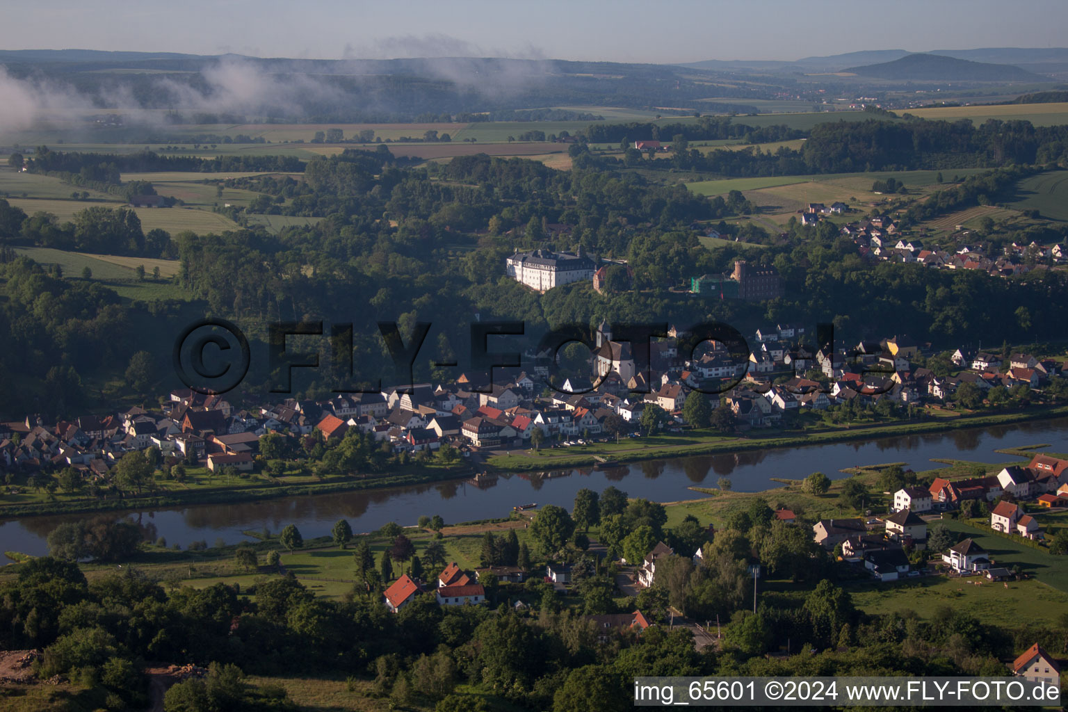 Benedictine Abbey of the Holy Cross Herstelle in the district Herstelle in Beverungen in the state North Rhine-Westphalia, Germany